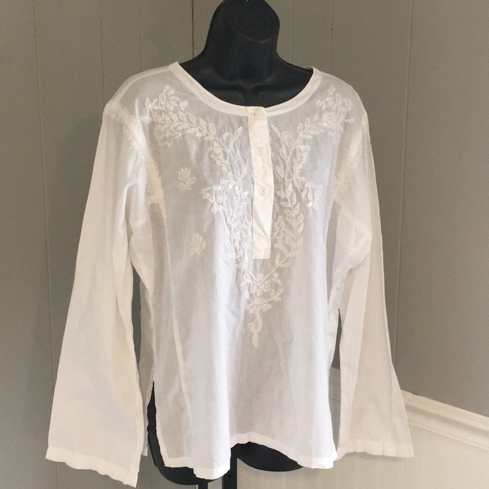 Tommy Hilfiger boho style sequin top sz L